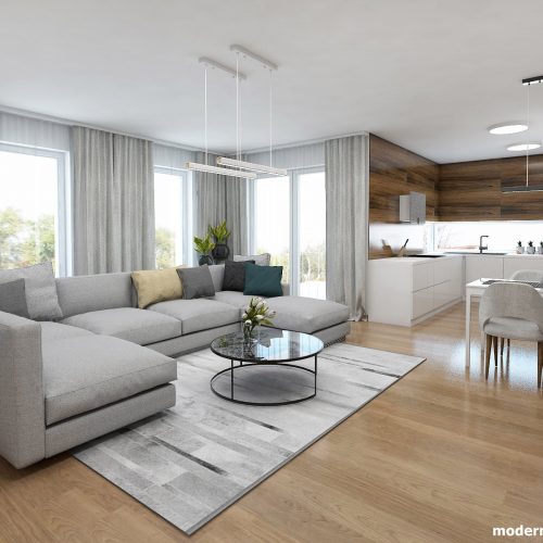 Návrh interiéru - Obývačka - Elegantný nadčasový interiér