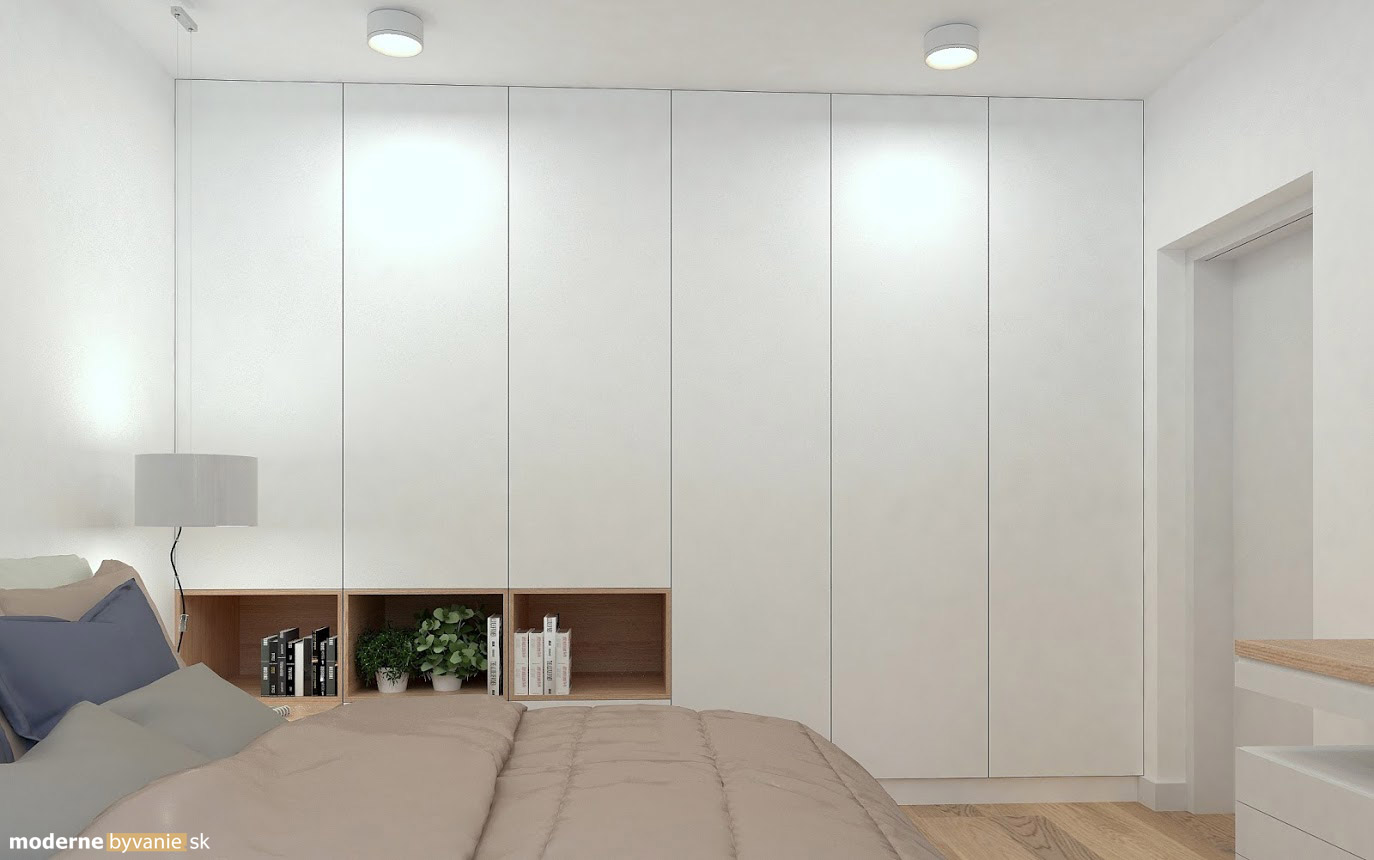 Návrh interiéru - Spálňa- Príjemný škandinávsky dizajn