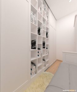 Návrh interiéru - Pracovňa - Bytový dizajn malého bytu s veľkou izbou