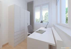 Návrh interiéru - pracovňa - Bytový dizajn malého bytu s veľkou izbou