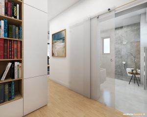 Návrh interiéru - Spálňa s kúpelňou - Dizajn interiéru domu v Tatrách