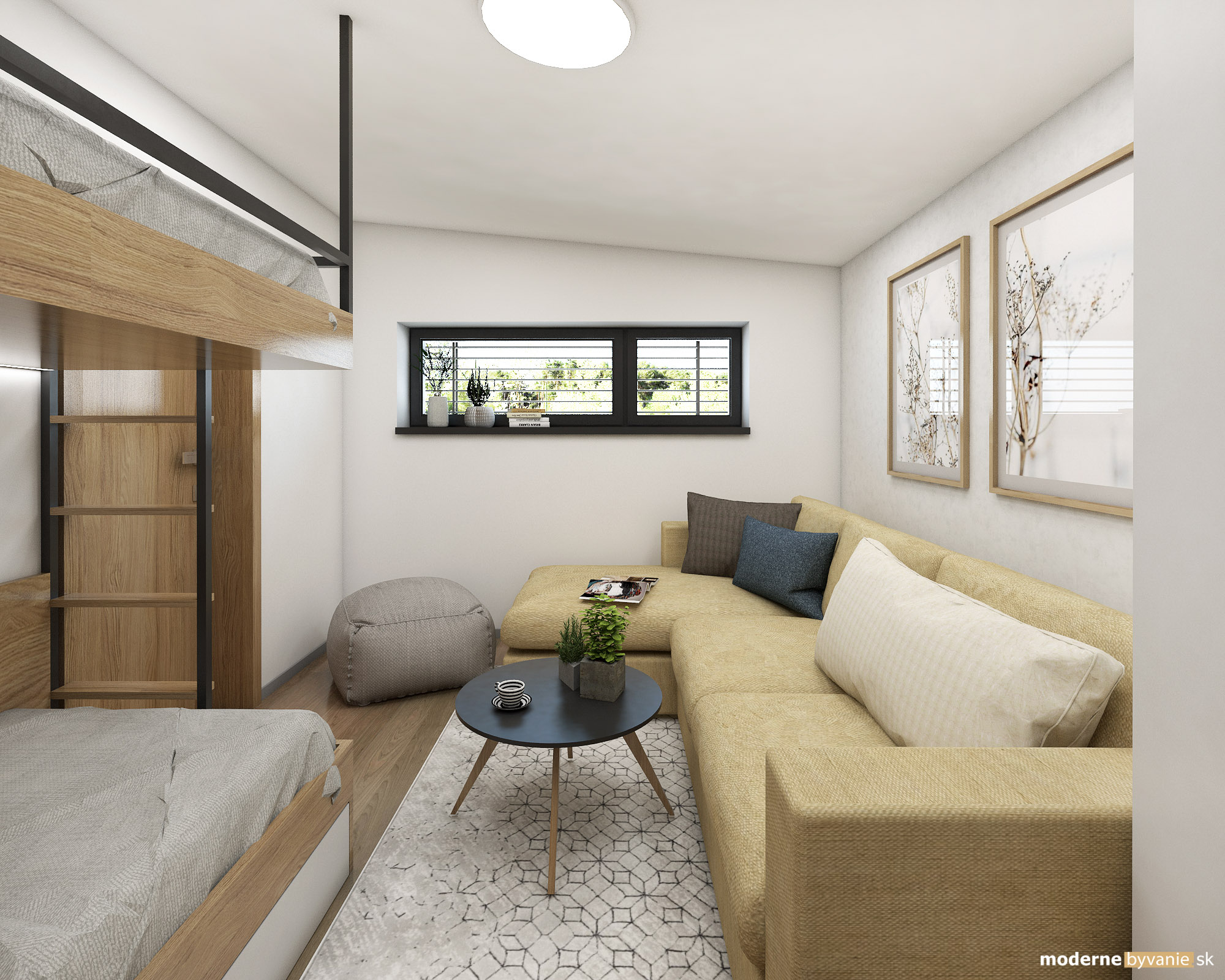 Návrh interiéru - Spálňa - Dobrý interiérový architekt aj záhradný domček navrhne